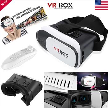 Virtual Reality VR Headset VR BOX 2.0 Goggles 3D Glasses Cardboard Remote New