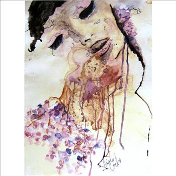 The Art of Nicole Crowder Water Color Print Signed