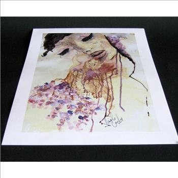 The Art of Nicole Crowder Water Color Print Signed