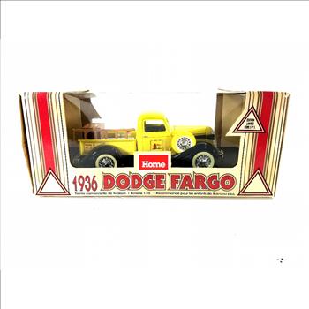 VTG 1936 Home Doge Fargo Delivery Truck Coin Bank Die Cast Model Limited Edition