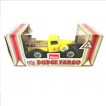 VTG 1936 Home Doge Fargo Delivery Truck Coin Bank Die Cast Model Limited Edition