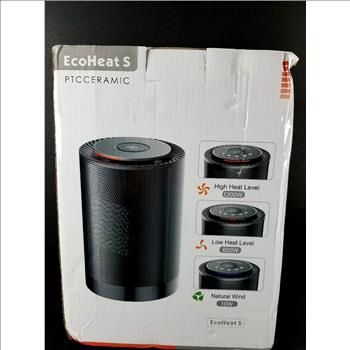 EcoHeat S PTC Ceramic Fan Heater 1200 W - 220V (Euro Plug) Rapid Heat - New Open Box