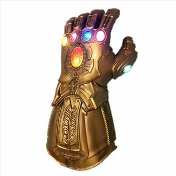 Avengers Infinity War Infinity Gauntlet LED Light Thanos Left Hand Gloves Cosplay Prop