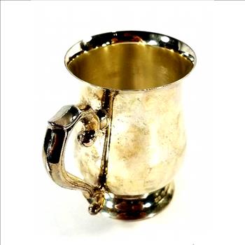 Vintage Silver Plate Mug With Handle