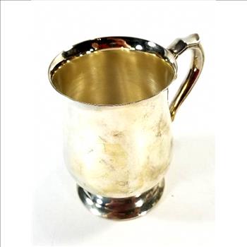 Vintage Silver Plate Mug With Handle