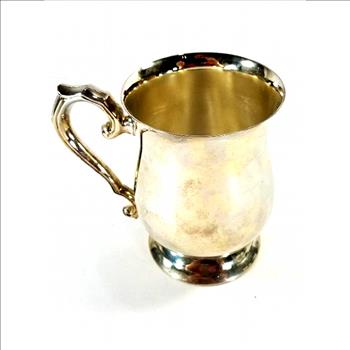 Vintage Silver Plate Mug With Handle
