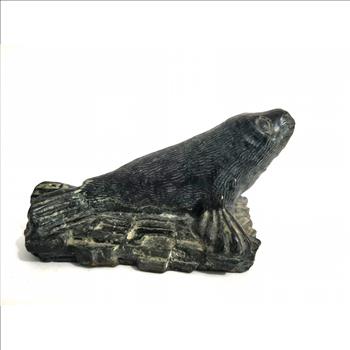 Vintage Wolf Original Inuit Sculpture