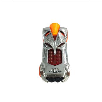 Hot Wheels Thrill Racers Volcano Rocket Fire Chrome Diecast Car 2011