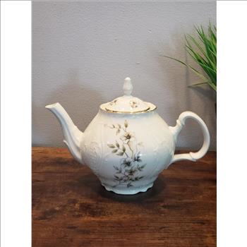 VTG Blossom Bernadotte  Porcelain Fine China Teapot-Made in Czechoslovakia