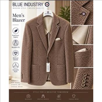 Men's Jacket Sz 40 By Blue Industry Compare at $375.00