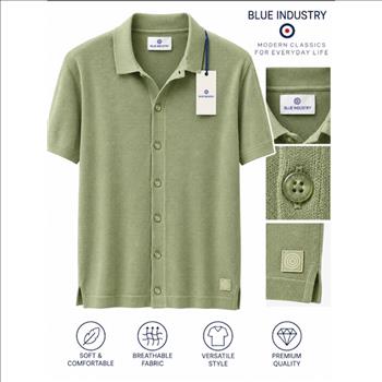 Men's Shirt Sz Medium By Blue Industry