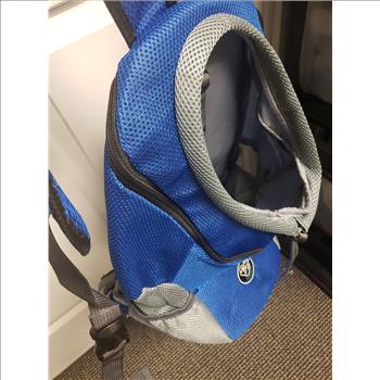 Petyfy Colorblock Breathable Mesh Pet Backpack Carrier for Dog Sz S