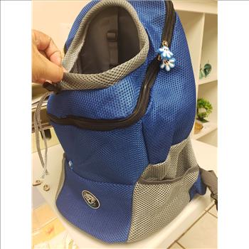 Petyfy Colorblock Breathable Mesh Pet Backpack Carrier for Dog Sz S