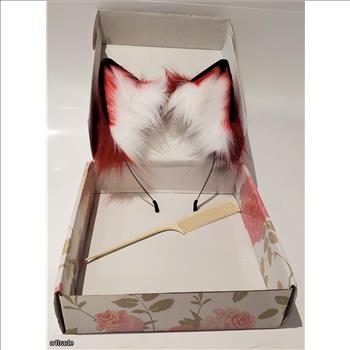 Handmade Cat Ears Anime Cosplay Headgear With Comb