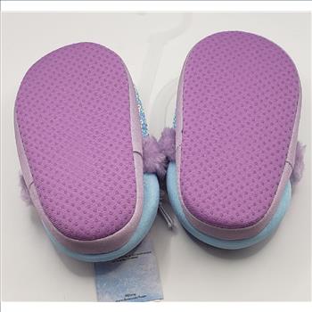 NWT Toddler's Disney Frozen Elsa & Anna Sequin Slippers Sz S (5-6) Girls