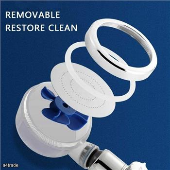 Shower Head High Pressure Handheld Turbocharged Bathroom Rain Spray Nozzle