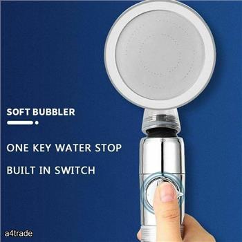 Shower Head High Pressure Handheld Turbocharged Bathroom Rain Spray Nozzle