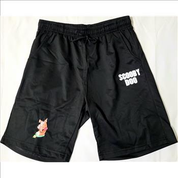 New, Boys Black Scooby Doo Drawstring Pajama Short Size Large