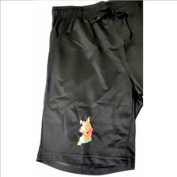 New, Boys Black Scooby Doo Drawstring Pajama Short Size Large