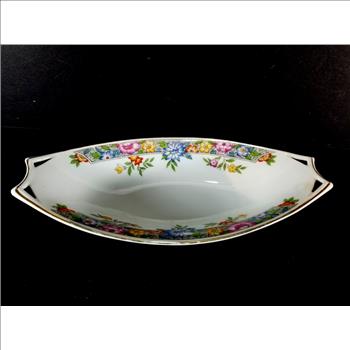 VTG Bavaria Germany Hand Painted Porcelain Dish
