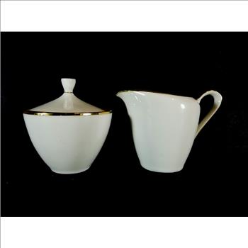 VTG Bavaria Elfengein German Fine Bone China Sugar Bowl & Creamer