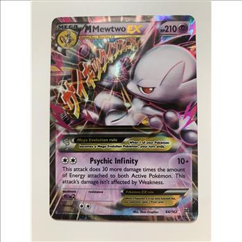 Pokemon TCG - Mega M Mewtwo EX 64/162 Ultra Rare Holo XY Breakthrough 2015 LP