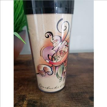 Starbucks Coffee Vintage Thermo-Serv Plastic Travel Tumbler, Made in U.S.A.