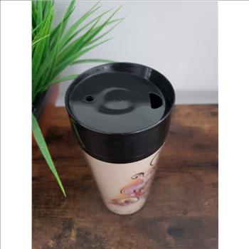 Starbucks Coffee Vintage Thermo-Serv Plastic Travel Tumbler, Made in U.S.A.