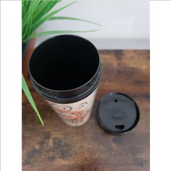 Starbucks Coffee Vintage Thermo-Serv Plastic Travel Tumbler, Made in U.S.A.