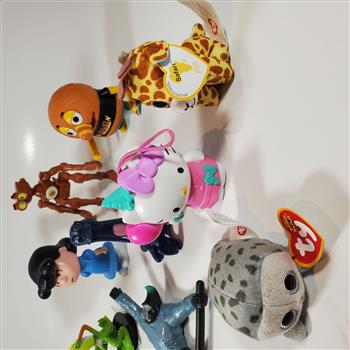 Lot of 9 Various McDonald's Toys 2 Children's Books