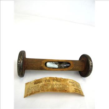 Antique Turn of the Century Bobbin Egg Timer
