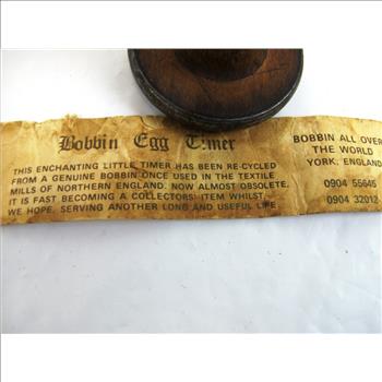 Antique Turn of the Century Bobbin Egg Timer
