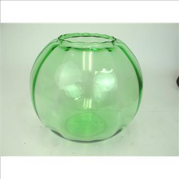 Vintage Green Depression Glass Bowl