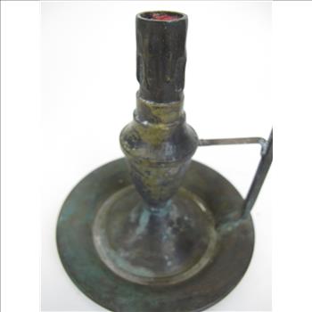 Vintage Bronze Candle Holder With Adjustable Wind Protector