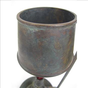 Vintage Bronze Candle Holder With Adjustable Wind Protector