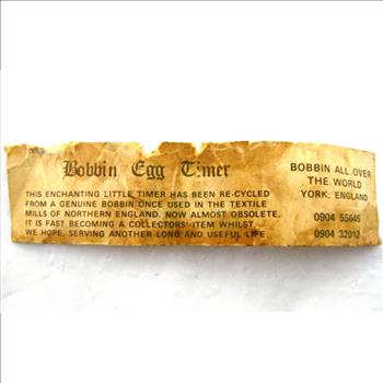 Vintage Bobbin Egg Timer- Circa 1940's