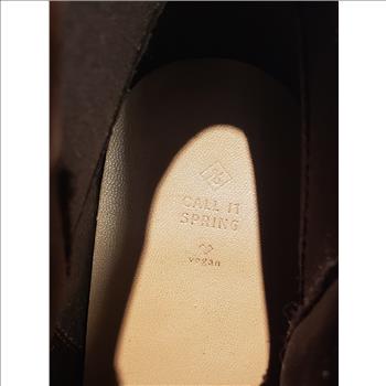 Women's CALL IT SPRING Vegan Leather Heeled Ankle Boots Sz US-10