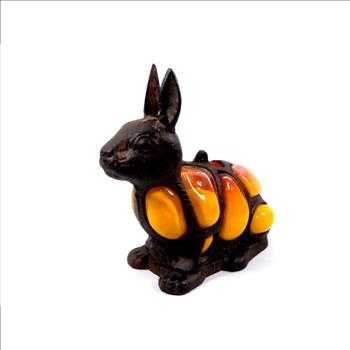 Cast Iron Rabbit Garden Lantern
