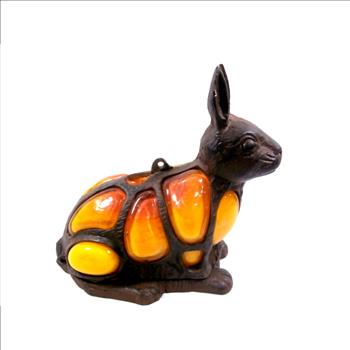 Cast Iron Rabbit Garden Lantern