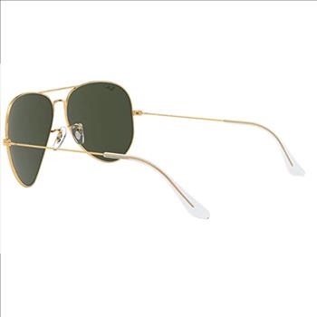 Rayban Aviator Sunglasses - 3026 - Gold Frame / Mirror Green Lens