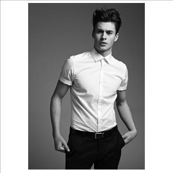 New Banana Republic Men's Short Sleeve Button Down With Pocket, L