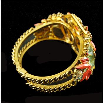 New - Set of 2 Designer Elizabeth Cole Jewellery Pieces - Fire Opal and Gemstone Necklace with Matching Bracelet - $189.00 Retail