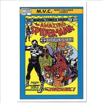 1990 Marvel Universe Most Valuable Comic Card #129 Amazing Spider-Man The Punisher #129 1990