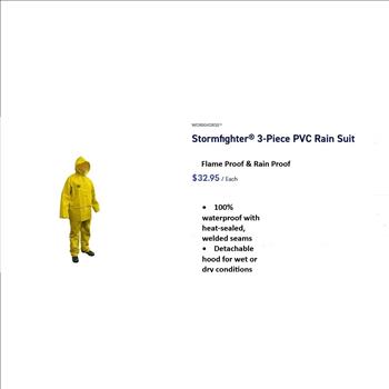 Rain Suit Flame Proof Rain Proof Size Medium