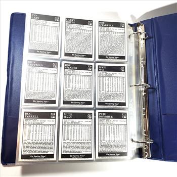 Lot of Over 225 1991 The Sporting News Publishing Company MLB Baseball Card Collection Black & White Photos