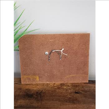 Vintage Hand Crafted Copper 3D Resin Mother & Baby Elephant Wooden Framed Wall Art Hanging