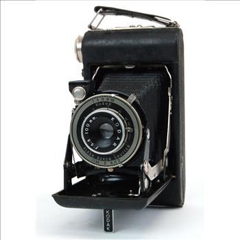 CIRCA 1930's VIGILANT KODAK Medium Format Compact Camera with Original Leather Case