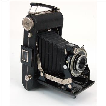 CIRCA 1930's VIGILANT KODAK Medium Format Compact Camera with Original Leather Case