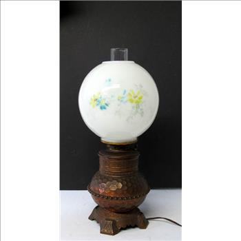 Victorian Gone with the Wind Electric Lamp 