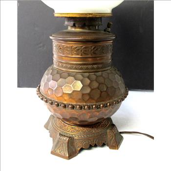 Victorian Gone with the Wind Electric Lamp 